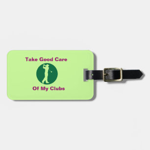 Golf Green "Light Green" Personalised Bag Tag