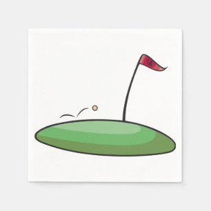 Golf Green Paper Napkins