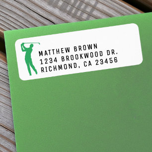 Golf Green & White Golfing Address