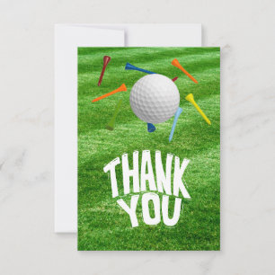GOLF Greens Gratitude: Fairway Thank You Card