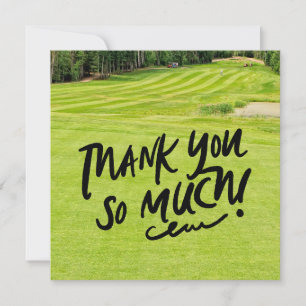 GOLF Greens Gratitude: Fairway Thank You Card
