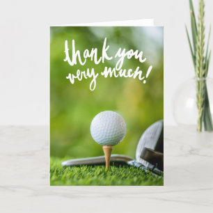 GOLF Greens Gratitude: Fairway Thank You Card