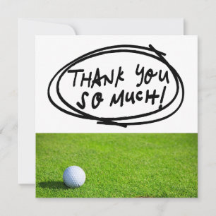 GOLF Greens Gratitude: Fairway Thank You Card