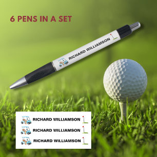 Golf Guy Cart Flag Personalised Name