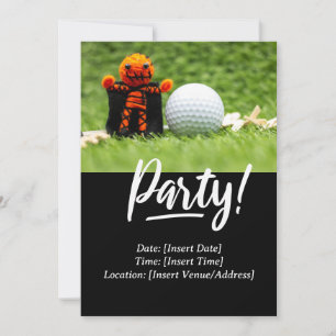 Golf  Halloween themed for golfer  Invitation