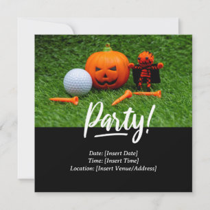 Golf  Halloween themed for golfer  Invitation