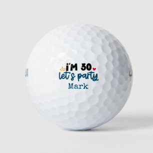 Golf Happy 30th Birthday for golfer  Golf Balls