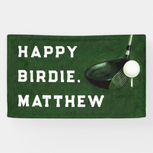Golf Happy Birthday Banner