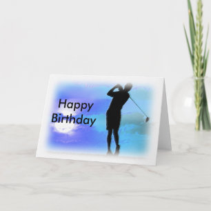 Golf, Happy Birthday Card