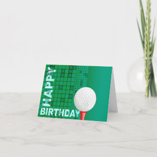 Golf Happy Birthday Card