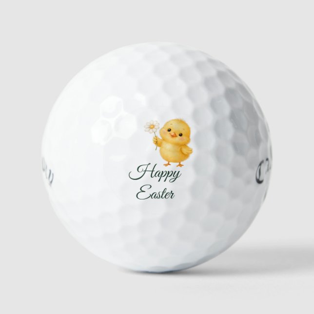 Golf Happy Easter  with Chicken  Balls (Front)