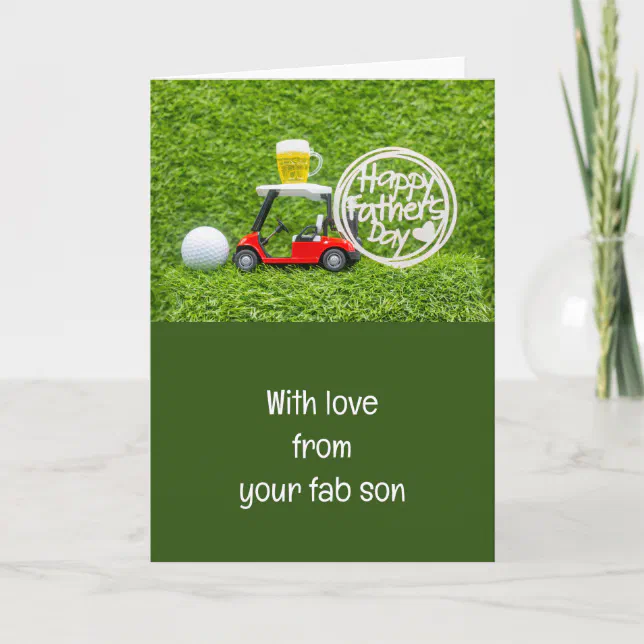Golf Happy Father's Day Card | Zazzle