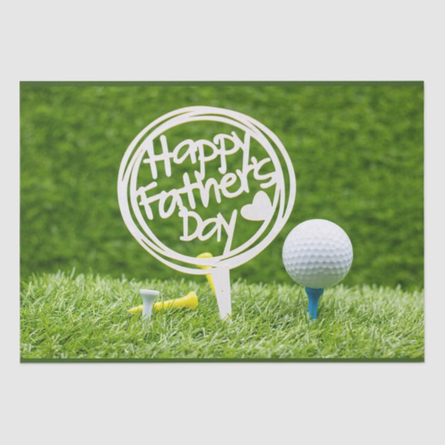 Golf  Happy Father's Day for Golf Dad     Tissue Paper (Front)