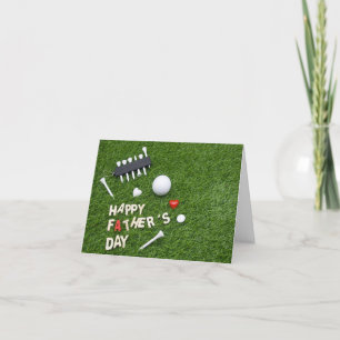 Golf  Happy Father's Day for golfer  Card