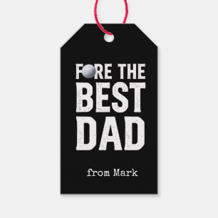 Golf Happy Father's Day Fore the Best Dad Gift Tags