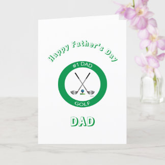 GOLF - Happy Father's Day Golf Card