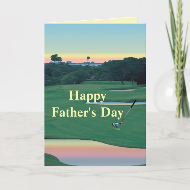 GOLF - Happy Father's Day Golf Card (Front)