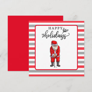 Golf Happy Holiday with Santa Claus Christmas