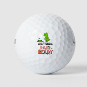 Golf Happy New Year Ready for Future golfer  Balls