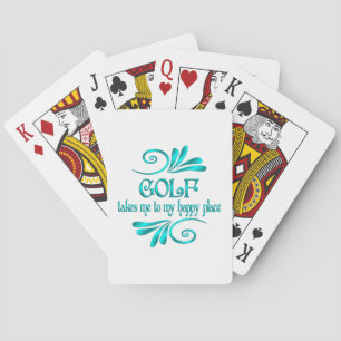Golf Happy Place Playing Cards