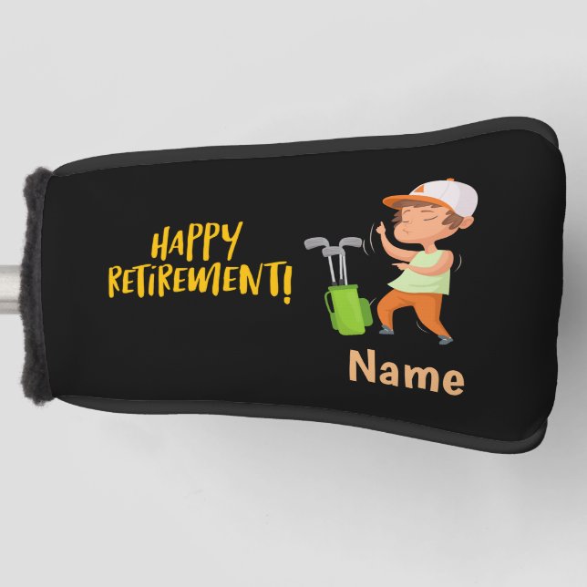 Golf Happy Retirement to golfer  Golf Head Cover (Front)