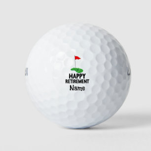 Golf Happy Retirement with golf flag Golf Balls