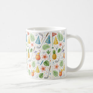 Golf Hawaii themed for Hawaiian Gifts for Golfer Coffee Mug