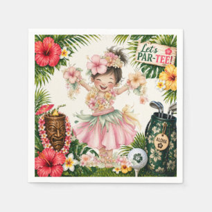 Golf Hawaii themed for Hawaiian Golfer Party Napkin