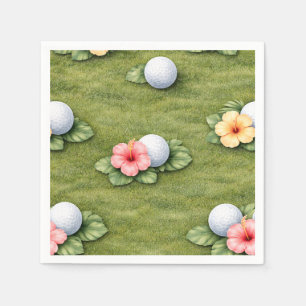 Golf Hawaii themed for Hawaiian Golfer Party Napkin