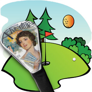 Golf Head Cover - 1916 Adventure Magazine Cover