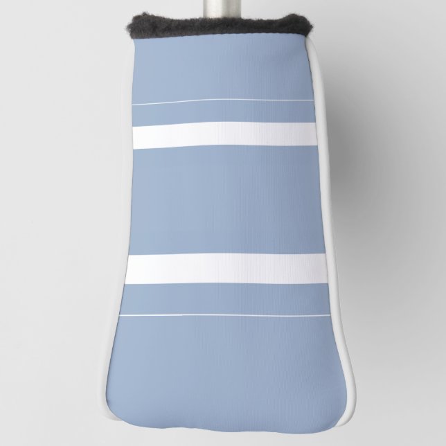 Golf Head Cover Blue & White Stripe (Rotate 90)