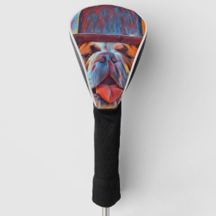 Golf Head Cover BULLDOG DOG FUNNY