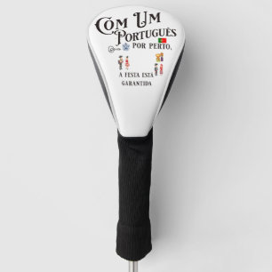 Golf Head Cover Com um Portugues por perto