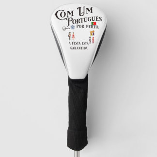 Golf Head Cover Com um Portugues por perto