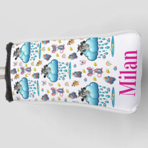 Golf Head Cover Dog Cat Mouse Rainbow Fish