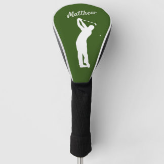 Golf Head Cover "golfer Matthew" green