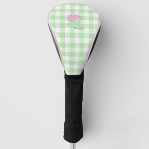 Golf Head Cover green gingham