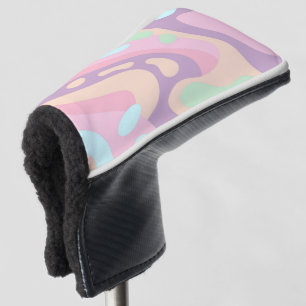 Golf Head Cover Happy Colourful Pastel