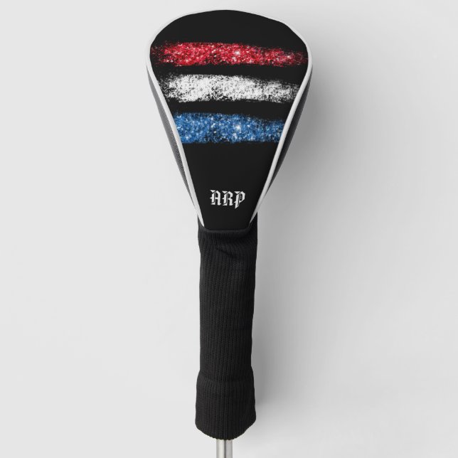 *~* Golf Head Cover Patiotic Modern USA Flag (Front)