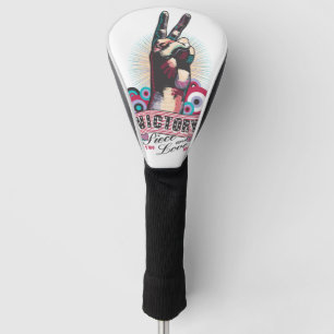 Golf Head Cover – Victory Peace & Love Pop-Art