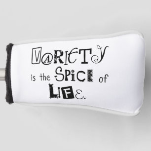 Golf Head Cover White Variety is the Spice of Life