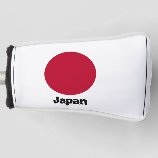 Golf Head Cover with Flag of Japan (Front)