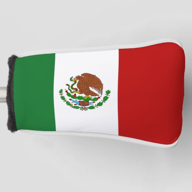 Golf Head Cover with Mexican Flag (Front)