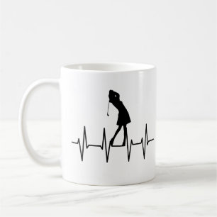 Golf Heartbeat Mug