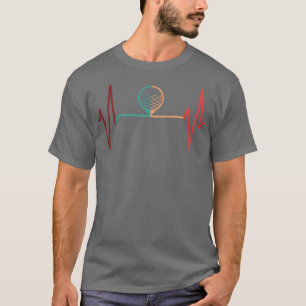 Golf Heartbeat Retro T-Shirt