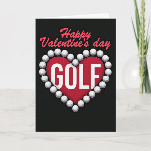 Golf Heartfelt Valentines Day Card