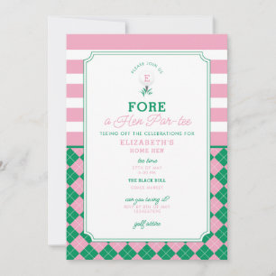 Golf Hen Par-tee Invitation