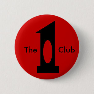 Golf - Hole in 1 Club (black) 6 Cm Round Badge