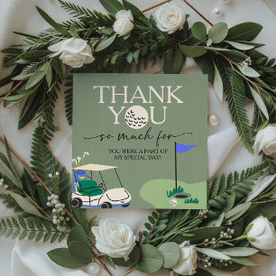 Golf Hole in ONE Birthday Favour Thank You Tag