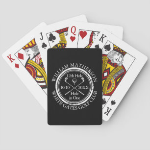 Golf Hole in One Classic Personalised Playing Cards